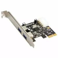 Контроллер USB3.0 KS-is KS-576-L2 PCI-Express на 2 USB Af внешних чипсет NEC720200