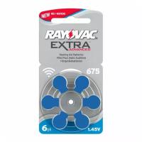 Батарейка RAYOVAC Extra ZA675, в упаковке: 6 шт