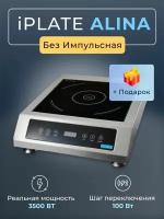 Индукционная плита Iplate 3500 ALINA +спиртовые дрожжи Alcotec 48 и Doube snake 48, серебристый