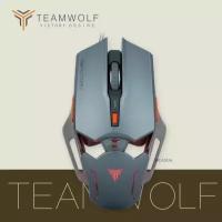 Компьютерная мышь USB Team Wolf Silver 6 кнопок 7000 dpi с игровым чипом PMW3320