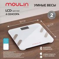 Умные весы Moulin Villa MV SC-001 / весы напольные электронные / напольные весы / диагностические весы