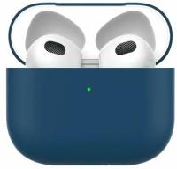 Силиконовый чехол Deppa Ultra Slim для Apple AirPods 3 Синий (арт.47323)