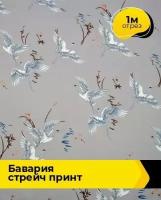 Ткань для шитья и рукоделия "Бавария" стрейч принт 1 м * 150 см, мультиколор 005