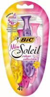 Станок для бритья Bic, Miss Soleil Color, для женщин, 4 шт, одноразовые, 931539