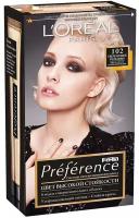 Краска для волос L'Oreal Paris Preference, 102, Сверкающие переливы (A6214575/A6214574/A6214527)