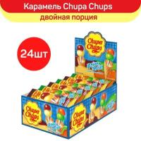 Карамель Chupa Chups Двойная Порция, 24 шт по 16,8 г