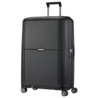 Чемодан Samsonite, поликарбонат, адресная бирка, рифленая поверхность