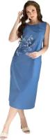 Платье Оптима Трикотаж, размер 46, голубой