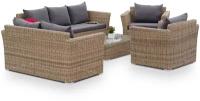 Комплект мебели 4SiS Капучино Дабл KDS3S2CT-5-SET, цвет соломенный