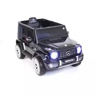 RiverToys Детский электромобиль Mercedes-Benz G63 (T999TT) черный глянец