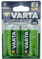 Аккумулятор Varta HR20 3000mAh Ni-Mh 1.2V BL2, 2шт