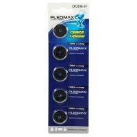 Литиевая батарейка CR2016 Pleomax 5 шт