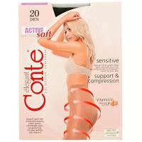 Колготки корректирующие Conte Active Soft 20, размер IV, nero (чёрный)