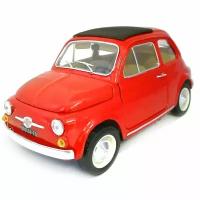 FIAT 500 F 1965 1:18 коллекционная металлическая модель автомобиля Bburago 18-12020 red