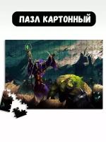 Пазл картонный 39,5х28 см игры world of warcraft dragonflight - 18170