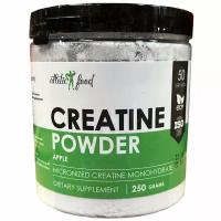 Микронизированный креатин моногидрат Atletic Food 100% Micronized Creatine Monohydrate, 250 г, яблоко