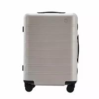 Чемодан-самокат NINETYGO Manhattan Frame Luggage, 65.5 л, размер M, коричневый, серый