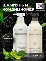 Lador Набор для ухода за волосами La'dor Moisture Balancing Shampoo + Conditioner Set, 530 ml + 530 ml