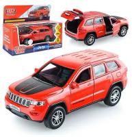 Машина Jeep Grand Cherokee, инерционная, красный, Технопарк, 12 см