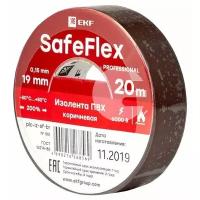 Изолента ПВХ 19мм (рул.20м) кор. SafeFlex EKF plc-iz-sf-br