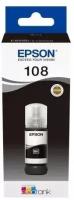 Epson Картридж EPSON C13T09C14A 108 EcoTank Ink для Epson L8050/L18050, Black 70ml