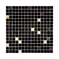 MIX20-BK908 Goodnight стеклянная Мозаика для кухонного фартука смешанного цвета чип 20 Alma Mix коричневый черный