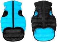 х1635 AiryVest Курточка двухсторонняя ЭйриВест, размер L 55, черно-голубая. Спина: 77-79см, объем гр