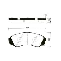 SANGSIN колодки тормозные дисковые ПЕР К-Т SP1238