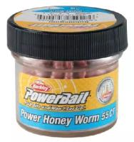 Форелевая приманка опарыш крупный Berkley чесночный POWER HONEY WORM 2.5CM GAR Bubblegum