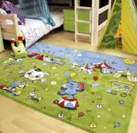 Детский развивающий ковер PTT Sorona JOYFUL KIDS Circus Детский коврик 1.15 x 1.5 м