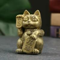 Фигура "Котик денежный" золото, 8х5х5см 9544798