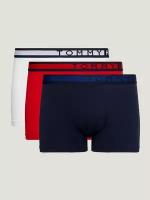 Трусы TOMMY HILFIGER, 3 шт., размер XL, синий, белый, красный