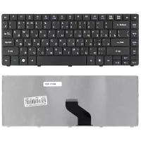 Клавиатура для ноутбука Acer Aspire 3810T, 3820T, 3410T, 4810T, 4410T, 4736G, 4741G Series. Плоский Enter. Черная, без рамки. PN: AEZQ1R00010