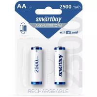 Аккумулятор Ni-Mh 2500 мА·ч 1.2 В SmartBuy AA Rechargeable 2500, в упаковке: 2 шт