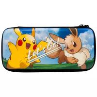 Hori. Защитный чехол Hard Pouch (Pokemon Let's Go Pikachu & Eevie) для Nintendo Switch