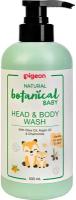 PIGEON Гель для купания и мытья головы и тела Natural Botanical Baby Head & Body Wash, 500мл