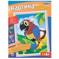 Аппликация-картина из пайеток "Пёстрый попугай", 25*33 см, от 4-х лет Lori 210452