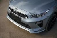 Сплиттер Переднего Бампера без зубатки Kia Ceed 3 (CD) HB,SW 2018-2022 АБС Пластик Под Покраску