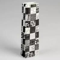 Пакет бумажный фасовочный "Графика", матовый, чёрный, 7 х 4 х 23 см, 20 штук