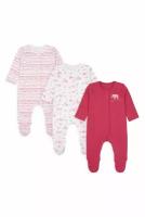 Комплект из трех комбинезонов с длинным рукавом Mothercare 80 для малышей