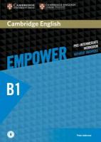 Empower Pre-intermediate Workbook without Answers plus Downloadable Audio