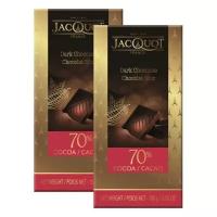 Горький шоколад Jacquot 70% какао, 100г, 2шт