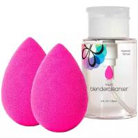 2 спонжа beautyblender original и очищающий гель blendercleanser 150 мл