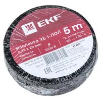 Изолента ХБ 1-ПОЛ 20мм (рул.5м) (70г) PROxima EKF plc-hb-pol1-4