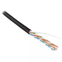 Кабель информационный Hyperline UUTP4-C5E-S24-IN-LSZH-BK-100 кат.5E U/UTP 4X2X24AWG LSZH внутренний 100м черный