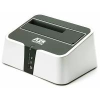 Док-станция AgeStar 3CBT2-6G (SILVER) 2,5"/3,5" SATA III HDD USB3.0+eSATA, пластик, серебристая, BackUp