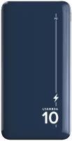 Внешний аккумулятор 10000 мАч Lyambda Power Delivery 20W + QC3.0 Slim LP303 Dark Blue