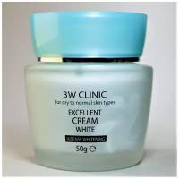 Осветляющий крем для лица с растительными экстрактами 3W Clinic Excellent White Cream 50 мл