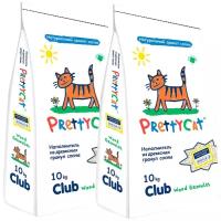 PRETTY CAT WOOD GRANULES наполнитель древесный для туалета кошек (10 + 10 кг)