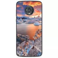 Силиконовый чехол Ледники на Motorola Moto G6 / Моторола Мото G6